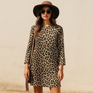 rag & bone 100% Silk Short Leopard Dress | Size 4